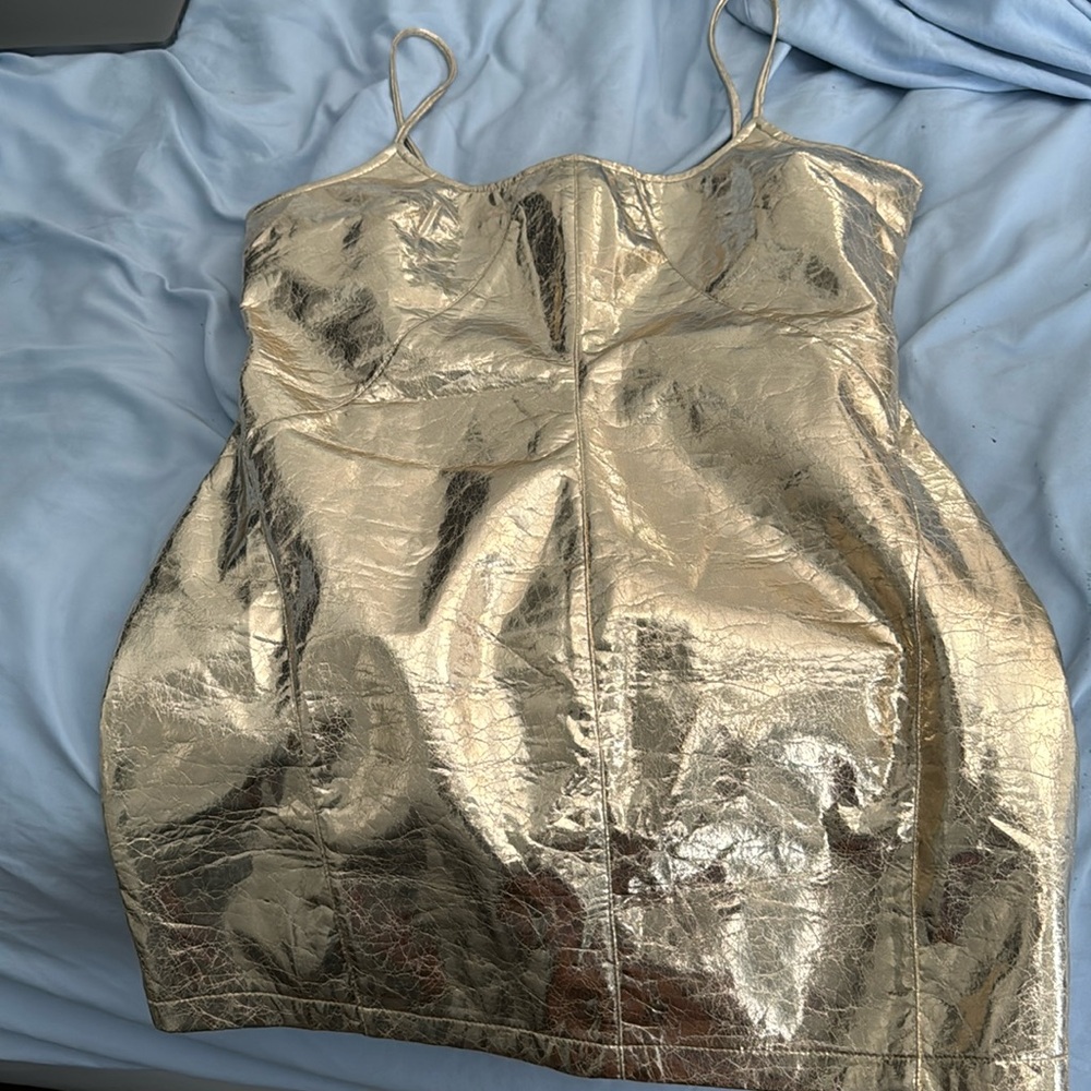 Gold dress